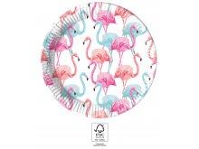 Lėkštutės "Flamingai" (8vnt./23cm)